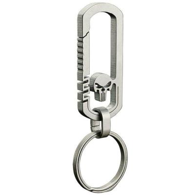 China Anti Theft Titanium Carabiner Titanium Key Chain Best Price Titanium EDC for sale