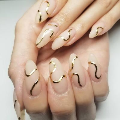 China Custom Design OEM Artificial Nail Use For Salon Non-Toxic ABS Luxury Press On Nails With Diamond for sale