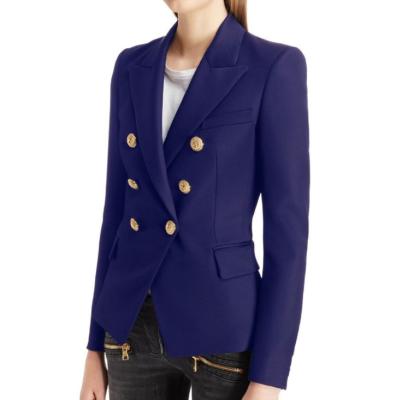 China New Design Breathable OEM Double Breasted Blazer Jackets High Quality Custom Made Suits For Women Ladies for sale