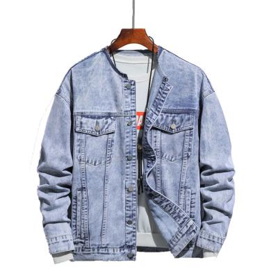 China Logo Fashion Denim Men Jackets Custom Made Wholesale Breathable Outwear Men's Denim Jacket Jean Jacket For Men for sale