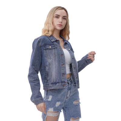 China Fashion Breathable Wholesale Skinny Denim Jackets Lattice Jacket Women Custom Made Denim Jacket for sale