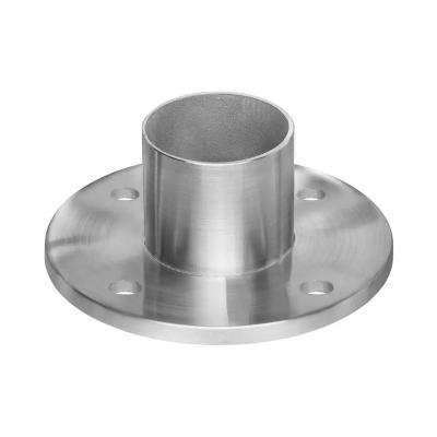 China Mall Stainless Steel Railing Handrail Accessories Floor Round Flange Base Plate Balustrade Railing Clamp for sale