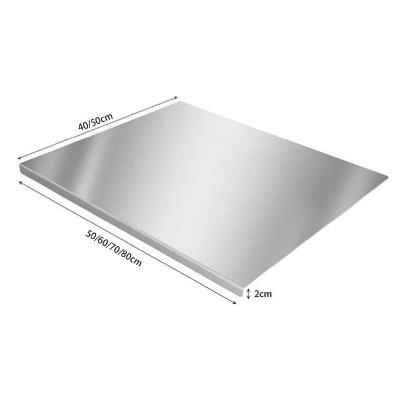 China Disposable Stainless Steel Large L Shape Non Slip Pastry Cutting Board For Kitchen Cutting Mats for sale