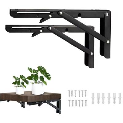 China Ideal For Kitchen 90 Degree Wall Mounting Angle Corner Triangle Bracket Adjustable Table Bench Support Folding Brackets for sale