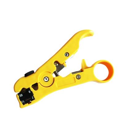 China Compression Adjustable Multifunctional Coaxial Pliers Crimper RG59 RG6 RG7 RG11 Wire Stripper Multifuction Cable Crimp Tool for sale