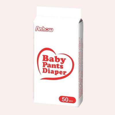 China Good Printed Absorbent Size 4 (9-15 kg / 20-33 lb) Baby Diaper Pants, Simple Design Printed On Clear Bag Soft Baby Pants Disposable Diaper for sale