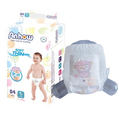 China OEM Brand Printed Quick Strong Absorption Baby Diaper Pants Diaper Size 4 9-15 kg/20-33 lb Baby Training Breathable Cute Diapers Clothlike for sale