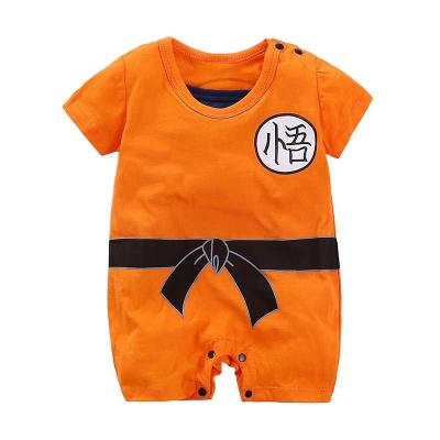 China Soft Short Sleeve Newborn Boy Romper Clothes Baby Crawling Clothes Rompers Summer for sale