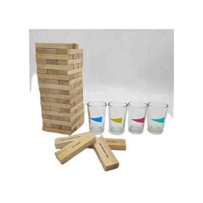 China Good Quality Wooden Tipsy Drinking Game Drinking Tower Table Game for sale