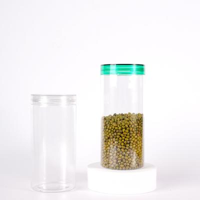 China Diameter 100ml 280mm-1000ml Clear Food Grade Plastic PET Products Spice Jar And Plastic Pepper Container for sale