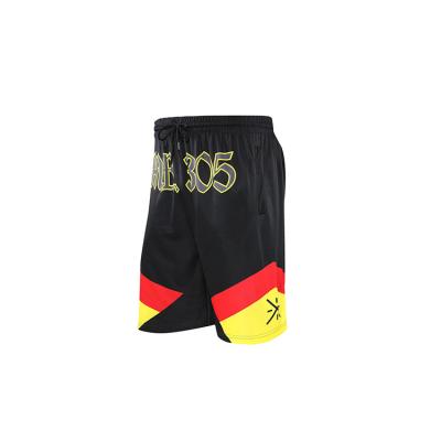 China Fashion Street Latest Man Jersey Basketball Uniform Embroidered Shorts Breathable Wholesale Custom Sports Training for sale