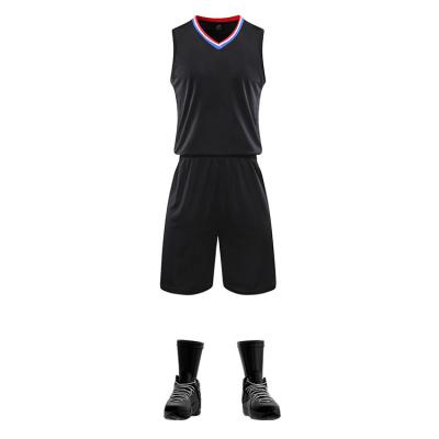 China Custom Breathable Embroidery T-shirt Uniforms Set Basketball Clothes Wear Quick Dry Basketball Tank Top for sale