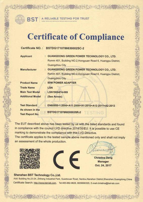 CE - Guangdong Green Power Technology Co., Ltd.