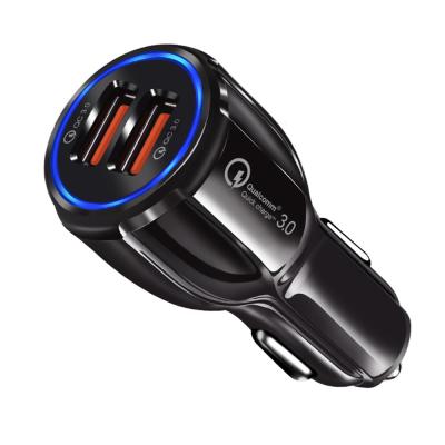 China 2 Port USB Car Charger 5V 3.1A High Quality Small Size Fast Charging 3.0 Car Charger for sale