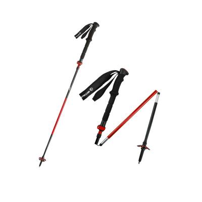 China Lightweight Retractable Aluminum Poles Multifunctional Nordic Telescopic Folding Mountain Weight Climbing Bag Trekking Poles for sale