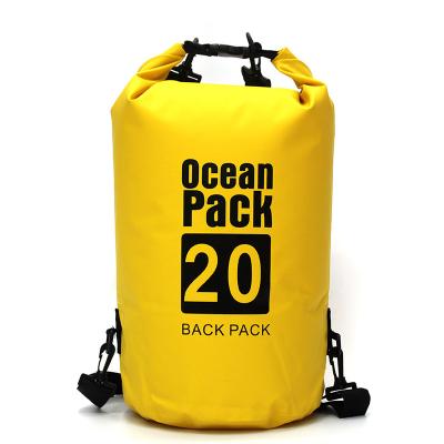 China Custom PVC Tarpaulin Sea Surf Shoulder Skate Travel Ocean Pack Dry Bag Waterproof Outdoor Sport Sports Bag for sale