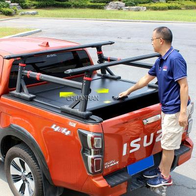 China Aluminum Triple Tonneau Rear Cover Flap Roller Hard Pickup Cover For Ford F150 5.6ft Ranger for sale