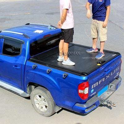 China Aluminum Triple Pickup Roll Up Truck Bed Cover Roll Up Roll Up Cover For Toyota Hilux Tundra Tonneau Cover for sale