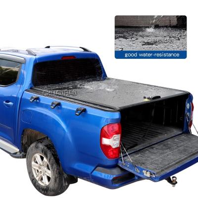 China Aluminum Triple Roll Cover Bedspread Take Hard Tonneau Cover For 2022 Hilux Vigo Revo Rocco Double Cabin for sale