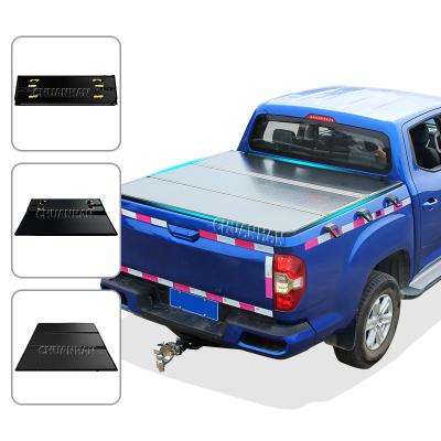 China Factory Hard Folding Aluminum Triple Tonneau Cover Triple Tonneau Cover For 2015-2019 F150 6.5ft for sale