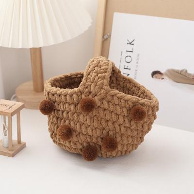 China Decorate Snacks With Photos Factory Custom Knit Handmade Bag Kids Trend Handbag For Baby Casual Photo Shoot Decorated Snacks For Women Wrist Bag for sale