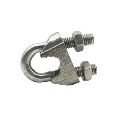 China Wire Rope Fittings Heavy Duty Adjustable US Type Ductile Steel Wire Rope Clips For Rigging Hardware for sale