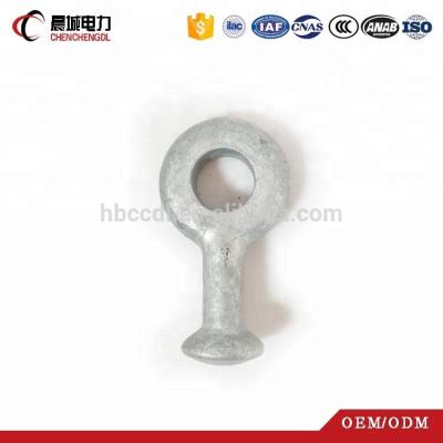 China Electric Power Fittings Hot Dip Galvanized Electric Power Fitting Q QH Type Ball Eyes Clevis for sale