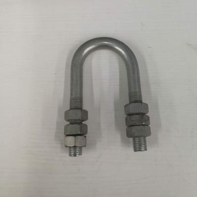 China Fittings U - Flange Fittings Electrical Iron Electric Current Construction U Bolt Accessories For Electric Powder for sale