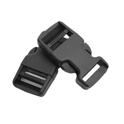 China 25mm Plastic Adjuster Quick Release Side Plastic Buckles Plastic Belt Buckles For Backpacks for sale