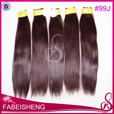 China Best Wholesale 99J Color 950 Straight Virgin Hair Extensions 100% Price for sale