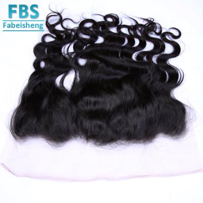 China Premium Swiss Lace Frontal 13*4 Body Hair Indian Wave Lace for sale