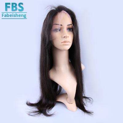 China Wholesale and retail dropship from other factory seller 2019FBS and full human wig 100% unprocessed high quality straight hair lace wig for sale