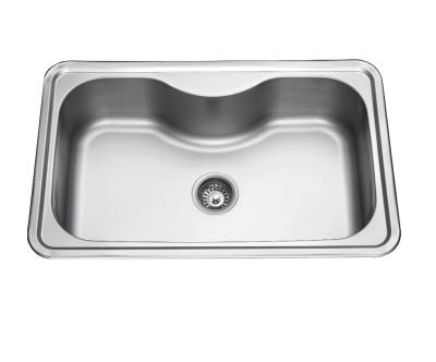 China Without Large Single Faucet Sink Size 8050 For Kitchen for sale