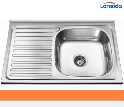 China Without Faucet Stainless Steel Kitchen Sink (8050A) for sale