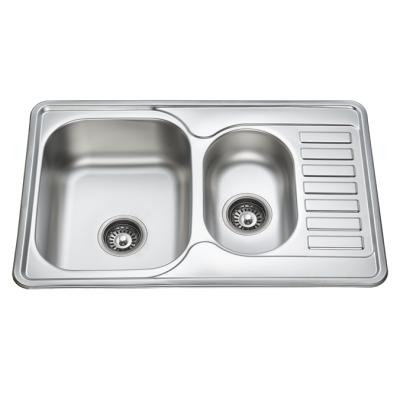 China Without faucet one and half bowl kitchen sink 7850 for sale