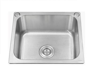 China Without faucet SUS304 brushed kitchen basin for sale