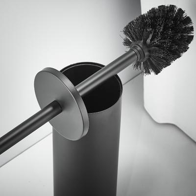 China Modern Hot Selling Bathroom Cleaning Accessories Stainless Steel Holder Toilet Cleaning Brush for sale