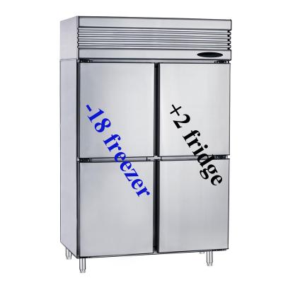 China Commercial Restaurant Stainless Steel Redbowl Single-Temperature Side-by-Side Fridge for sale