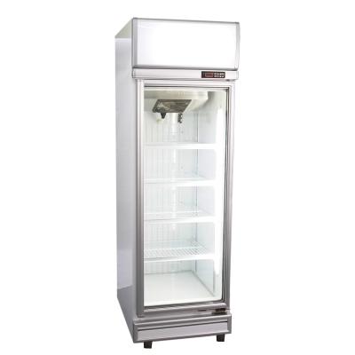 China Colorbond Redbowl 500L White Single Door Glass Beer Display Fridge Kitchen Equipment for sale