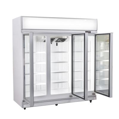 China -24 Degree Redbowl 3 Glass Door Commercial Refrigerator Single-temperature Redbowl -18 for sale