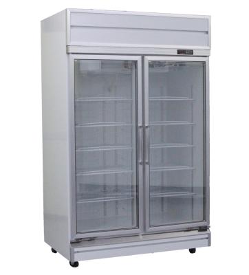 China Redbowl Paint 2 Single-temperature White Glass Upright Display Refrigerator Household Refrigerator for sale