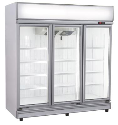 China Single-temperature Redbowl -18 to -24 degree Redbowl three glass door air-cooled commercial ice cream refrigerator for sale