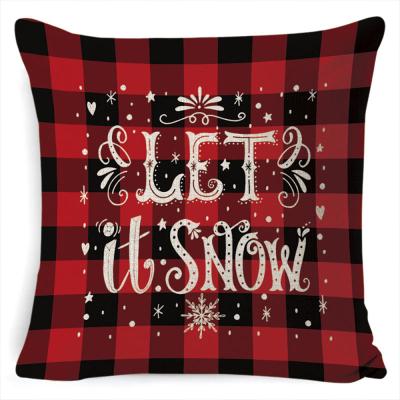 China New Design Anti Dust Mite Printing Christmas Cushion Covers Cushion Cases For Christmas Decoration for sale