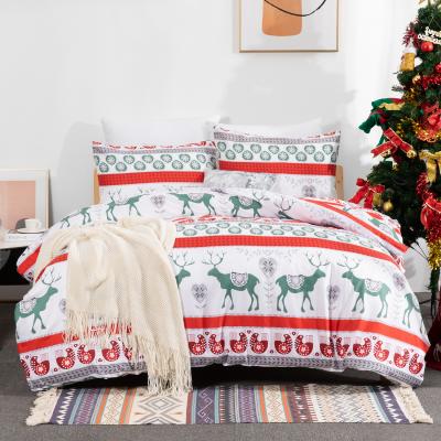 China Best Selling Anti-static Christmas Duvet Cover Set Christmas 2022 New Pattern For Bedding Set for sale