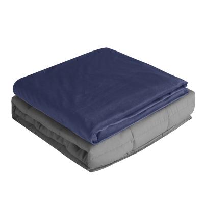 China Navy Blue Anti-Static Reduce Anxiety 48*72 60*80 Inches 9Kg Weighed Knitted Blanket for sale