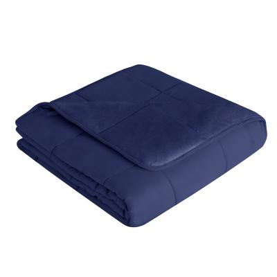 China New Simple Wholesale Custom Soft Design Set Adult Removable Washable Quilted Blanket Weighted Blanket for sale