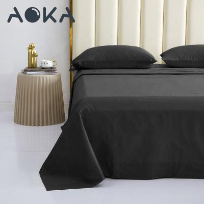 China AOKA AU Queen Size Nondisposable Super Soft Cotton Bed Sheet Set Super Soft Sheet Sets Fitted Sheet Set for sale