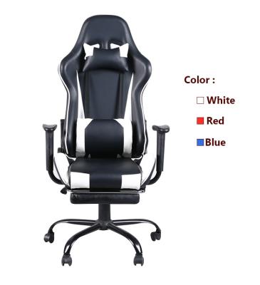 China Modern PU/PVC Adjustable Back Gamer Silla Custom Red E-sports PC Gaming Desk Furniture Para Video Adjustable Juegos Chair 90~180 Degrees(Height) for sale