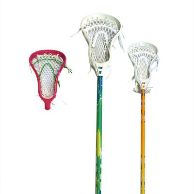 China Best Sports Men's Aluminum Women's Lacrosse Complete Stick With Mesh Pocket Attack Midfielde Lacrosse Stick for sale