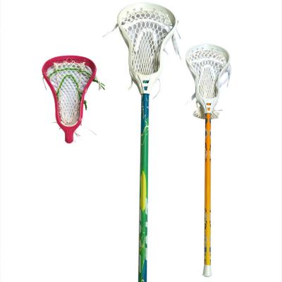 China lacrosse stick toy for kids with head and 24 axis women lacrosse men ABS plastic lacrosse for sale